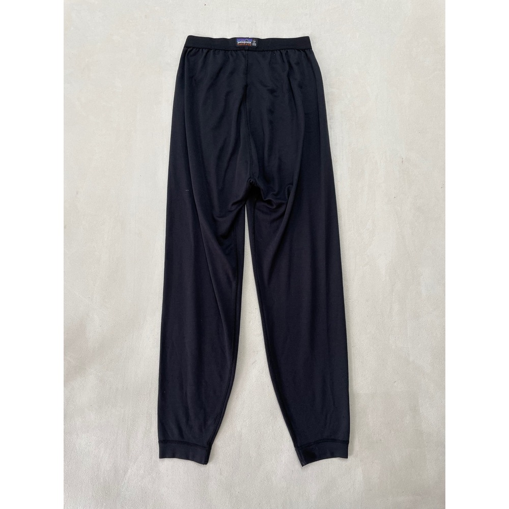 Patagonia Capilene Mens Large Black Base Layer Pants Leggings Made in USA